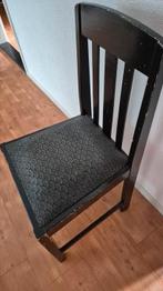 2 vintage houten stoelen gratis af te halen, Ophalen, Gebruikt, Zwart, Hout