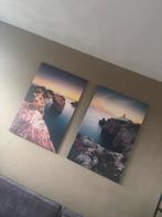 Twee Grote Canvassen 105x70 cm, Huis en Inrichting, Woonaccessoires | Schilderijen, Tekeningen en Foto's, Ophalen, 75 cm of meer