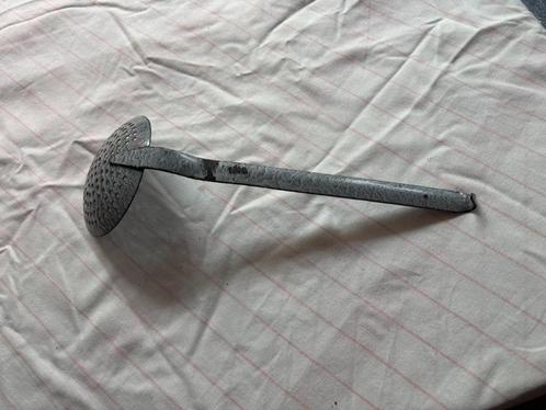 Grijs Gewolkt emaille - Opscheplepel, Antiek en Kunst, Antiek | Emaille, Ophalen of Verzenden