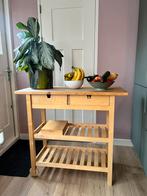 IKEA Forhoja roltafel trolley hout, Ophalen, Gebruikt, 50 tot 100 cm, Overige houtsoorten