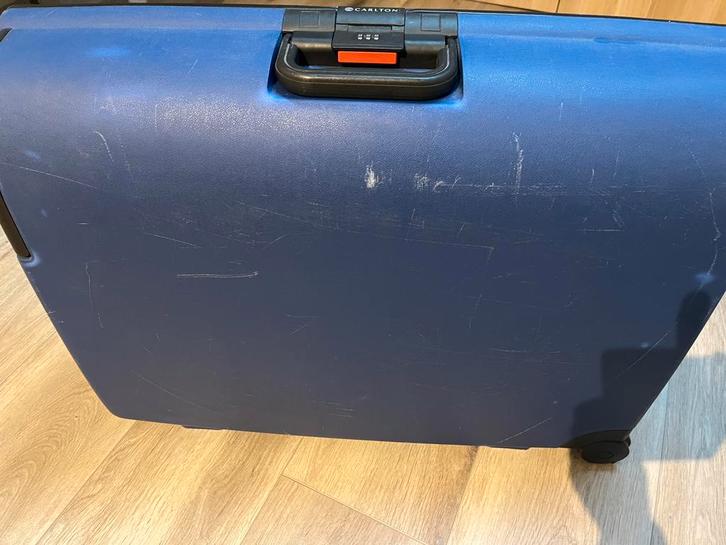Reiskoffer Carlton blauw, Sieraden, Tassen en Uiterlijk, Koffers, Zo goed als nieuw, Hard kunststof, 70 cm of meer, 55 cm of meer