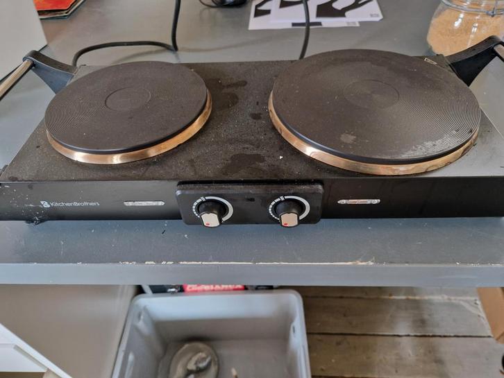 KitchenBrothers Kookplaat - 2 Pits, Witgoed en Apparatuur, Kookplaten, Gebruikt, Vrijstaand, Elektrisch, 3 kookzones of minder