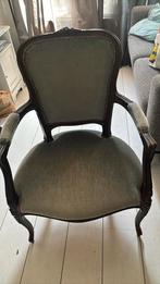 2 lichtblauwe fauteuils stoelen mag per stuk, Ophalen, Minder dan 75 cm, 50 tot 75 cm