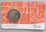 Nederland coincard 2 euromunt Erasmus 2022, Postzegels en Munten, Munten | Nederland, Ophalen, Koningin Beatrix, Euro's