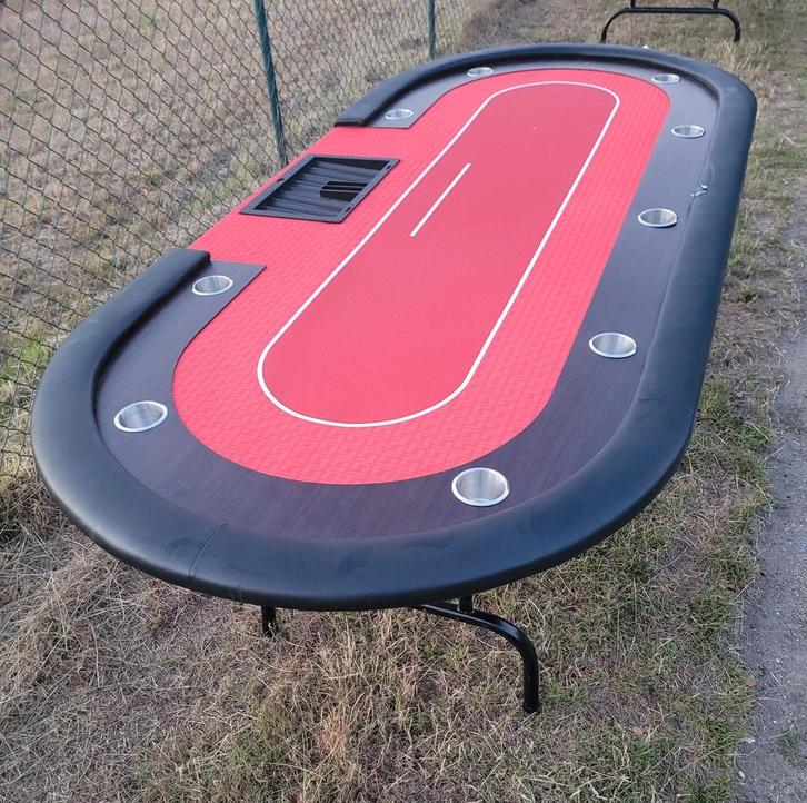 Luxe opklapbare pokertafel! prachtige tafel, goede staat!, Hobby en Vrije tijd, Gezelschapsspellen | Kaartspellen, Zo goed als nieuw