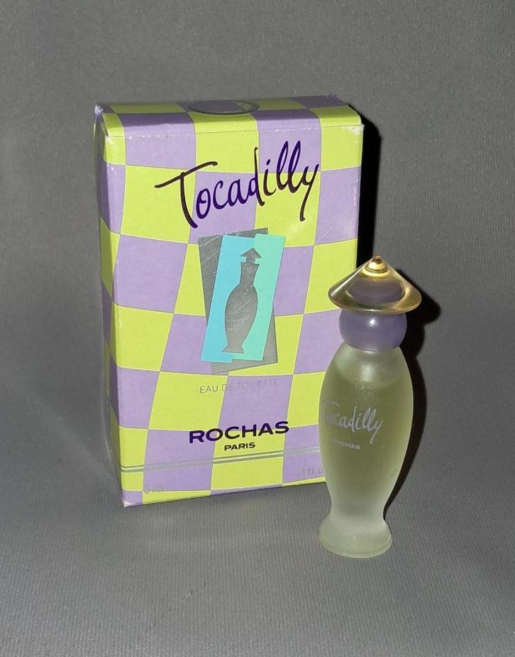Volle parfum mini - Rochas Tocadilly  + doosje, Verzamelen, Parfumverzamelingen, Zo goed als nieuw, Miniatuur, Gevuld, Ophalen of Verzenden