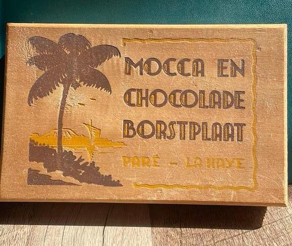 Uniek kistje borstplaat Paré jaren ‘50, Verzamelen, Merken en Reclamevoorwerpen, Gebruikt, Verpakking, Ophalen of Verzenden