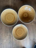 Prachtig Oker Steen Servies, Huis en Inrichting, Keuken | Servies, Ophalen, Gebruikt, Bord(en), Overige stijlen