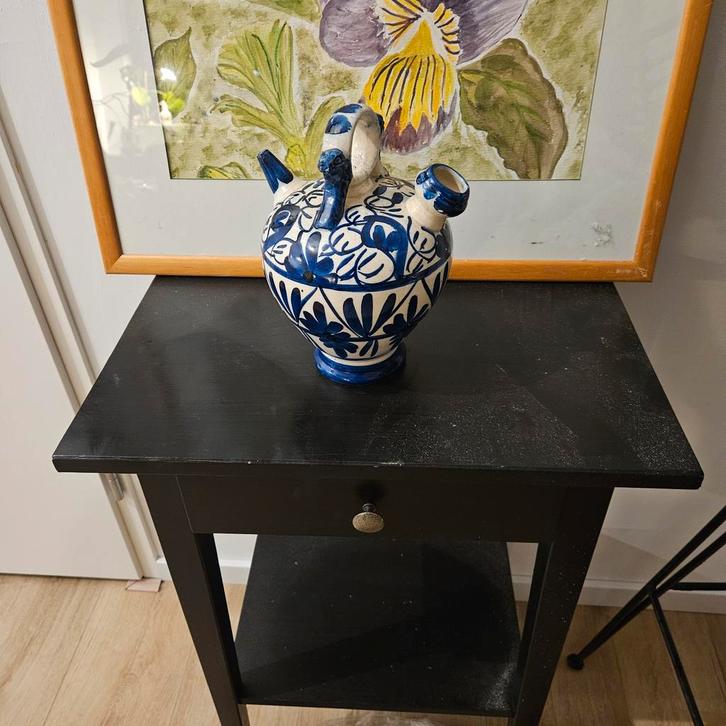 Antieke Oliekruik - Handbeschilderd, Antiek en Kunst, Antiek | Keramiek en Aardewerk, Ophalen of Verzenden