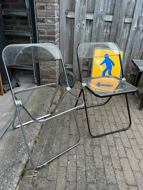 1 + 1 Plia Anonima Castelli design klapstoel, Huis en Inrichting, Stoelen, Zo goed als nieuw, Eén, Zwart, Ophalen