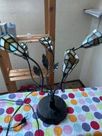 Tiffany Stijl Lamp met 4 Armen, Huis en Inrichting, Ophalen of Verzenden, Gebruikt, Glas, 100 tot 150 cm
