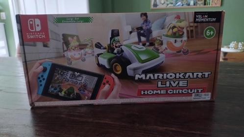 Mario Kart live home circuit, Luigi-set (compleet!), Spelcomputers en Games, Spelcomputers | Nintendo Switch, Gebruikt, Switch Original