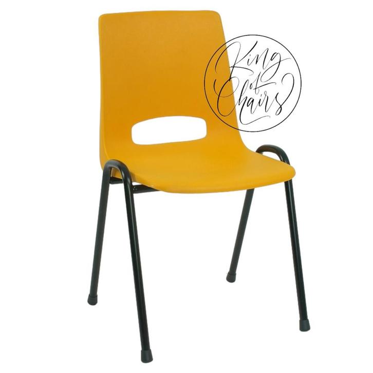 Kantinestoel Samantha geel stapelstoel kuipstoel zaalstoel, Huis en Inrichting, Stoelen, Nieuw, Vijf, Zes of meer stoelen, Kunststof