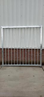 Nieuwe Spijlen Draaipoort 200x200 Compleet Verzinkt, Ophalen, Met poort, Nieuw, Spijlenhekwerk