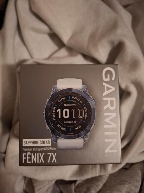 Garmin Fenix 7X 51mm mineral blue, Sieraden, Tassen en Uiterlijk, Sporthorloges, Android, GPS, Ophalen of Verzenden