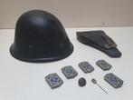 Lot BB, m34 bb helm , FN25 holster , div, Verzamelen, Ophalen of Verzenden, Helm of Baret, Landmacht