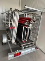 Altrex rolsteiger 9.2 meter 5 fiberdecks op aanhanger deluxe, Ophalen of Verzenden, Zo goed als nieuw, Rolsteiger of Kamersteiger