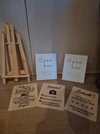 Bruiloft bordjes set, Hobby en Vrije tijd, Feestartikelen, Ophalen, Nieuw