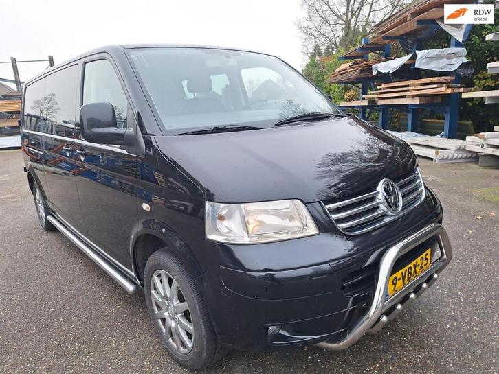 Volkswagen Transporter 2.5 TDI 340 Trendline DC, Auto's, Bestelauto's, Bedrijf, Te koop, ABS, Airbags, Boordcomputer, Lederen bekleding