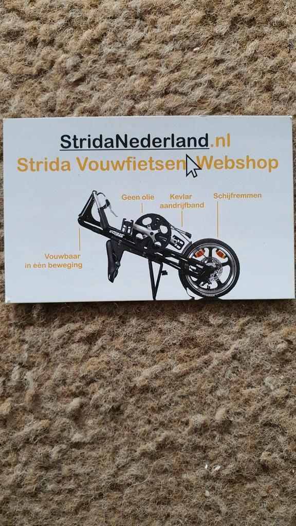STRIDA VOUWFIETS 18 inch in zeer mooie staat!!!!, Fietsen en Brommers, Fietsen | Vouwfietsen, Zo goed als nieuw, Overige merken