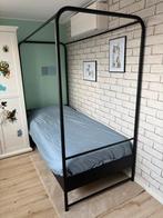 VTwonen Hemelbed Bunk - Zwart Metaal - Eenpersoons, Huis en Inrichting, Slaapkamer | Bedden, Ophalen, Gebruikt, Eenpersoons, Zwart