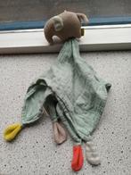 Groenige katoenen knuffeldoek met grijs olifantje merk Fehn, Ophalen of Verzenden, Zo goed als nieuw, Olifant