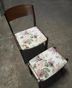 Vintage Deens setje kruk met stoel, Ophalen of Verzenden, Gebruikt