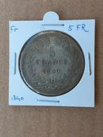Frankrijk 5 francs 1840 zilver, Ophalen of Verzenden, Frankrijk, Zilver