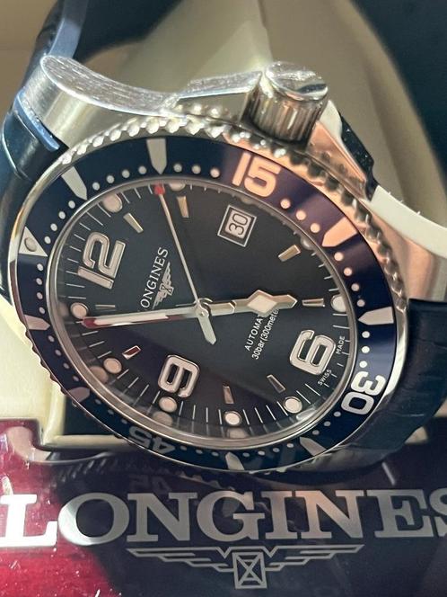 LONGINES HYDROCONQUEST 41mm, Sieraden, Tassen en Uiterlijk, Horloges | Heren, Zo goed als nieuw, Polshorloge, Overige merken, Staal