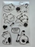 clearstempel set katten, Ophalen of Verzenden, Nieuw, Clearstamp