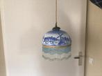 Te koop antieke hanglamp, Ophalen, Gebruikt, Glas, Antiek/vintage