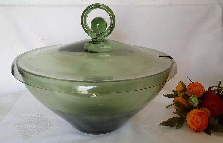Leerdam,  A. D. Copier,  Glazen bowl, Antiek en Kunst, Antiek | Glas en Kristal, Verzenden