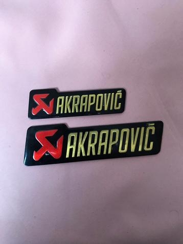 Akrapovic Stickers 100% Hittebestendig 2 Maten beschikbaar voor biedingen