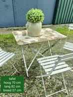 brocante franse ijzeren klaptafel, Ophalen
