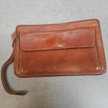 Vintage Leren Polstas Heren beschikbaar voor biedingen