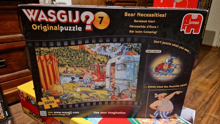Wasgij puzzel 7 bereleuk hier!, Hobby en Vrije tijd, Denksport en Puzzels, Zo goed als nieuw, 500 t/m 1500 stukjes, Ophalen