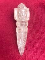 Tibetaanse phurba van bergkristal, 11.5 cm, Antiek en Kunst, Ophalen of Verzenden