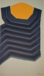 Raoul Ubac(1910) Kleur Lithografie " AVL Zürich 74 " Ges Gen, Antiek en Kunst, Ophalen of Verzenden