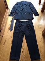 Dormeuil kostuum, pak, stropdas, maat 52 - van Os, Ophalen of Verzenden, Zo goed als nieuw, Maat 52/54 (L), Blauw