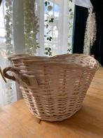 Grote Witte Mand - Decoratief & Praktisch, Mand, Rond, Ophalen of Verzenden, Zo goed als nieuw