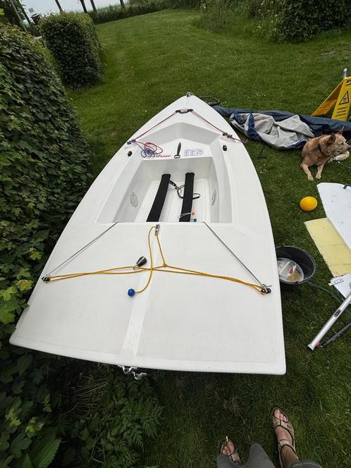 Splash: Zeilplezier voor slechts 70 euro per m2 Flashzeil!, Watersport en Boten, Open zeilboten, Gebruikt, Laser, 3 tot 6 meter