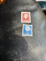 2 Postzegels Kon. Juliana, Ophalen of Verzenden, Na 1940, Gestempeld