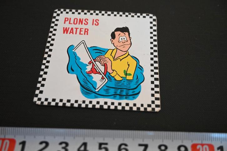 sticker strip plons is water, Verzamelen, Stickers, Zo goed als nieuw, Ophalen