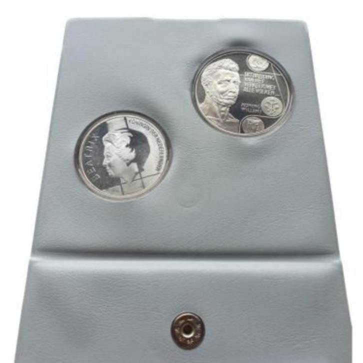 Nederland Set 10 Gulden 1994 & 10 ECU 1992, Postzegels en Munten, Munten | Nederland, Setje, 10 gulden, Koningin Beatrix, Zilver