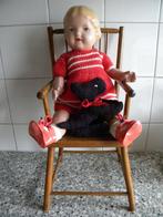 WILDEBRAS POP MEISJE PAPIER MACHE 36 cm., Verzamelen, Poppen, Ophalen of Verzenden, Gebruikt, Pop