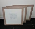 3 mooie ophang fotolijsten met glas 59 x 59, Huis en Inrichting, Woonaccessoires | Lijsten, Ophalen, 50 tot 75 cm, Zo goed als nieuw