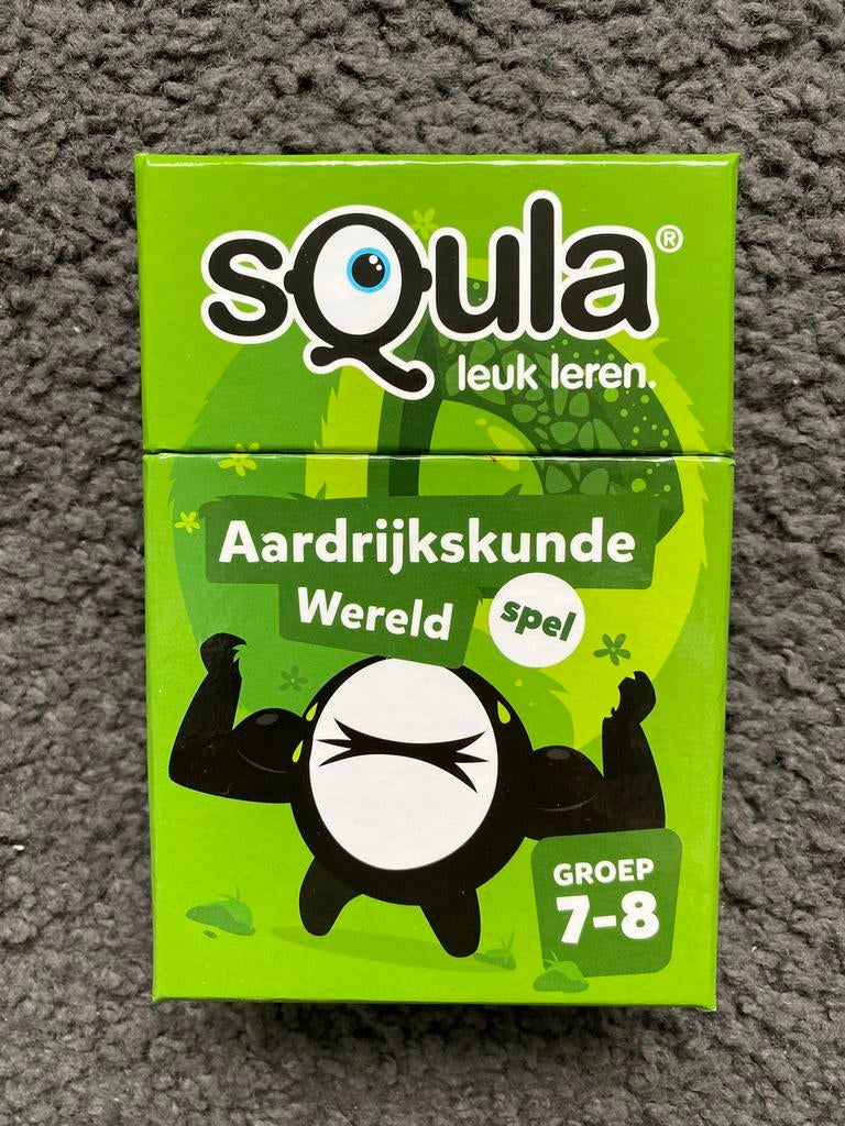 Squla aardrijkskunde, Hobby en Vrije tijd, Gezelschapsspellen | Kaartspellen, Ophalen of Verzenden, Zo goed als nieuw