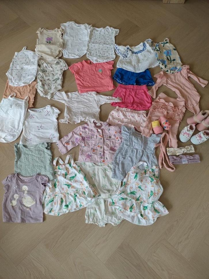 Meisjes kleding pakket, Kinderen en Baby's, Babykleding | Baby-kledingpakketten, Zo goed als nieuw, Maat 62, Ophalen of Verzenden