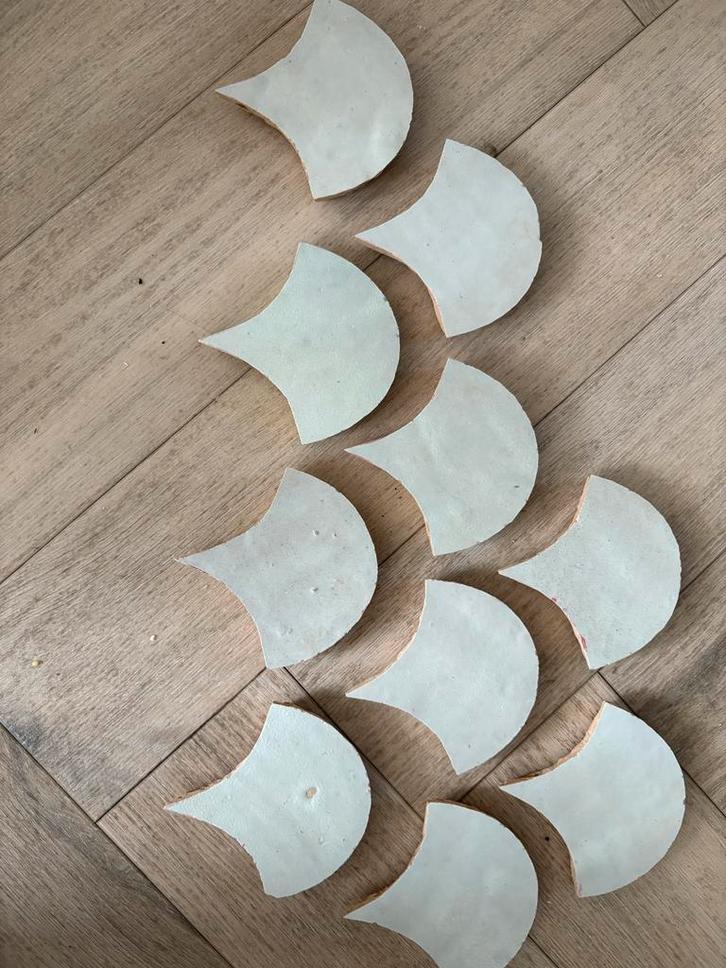 Originele Zelliges Visschub Tegels - 1.5m2, Doe-het-zelf en Verbouw, Tegels, Nieuw, Wandtegels, Overige materialen, Minder dan 20 cm