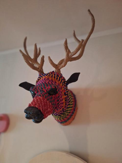Decoratief Hert voor aan de Muur, Huis en Inrichting, Woonaccessoires | Overige, Gebruikt, Ophalen of Verzenden